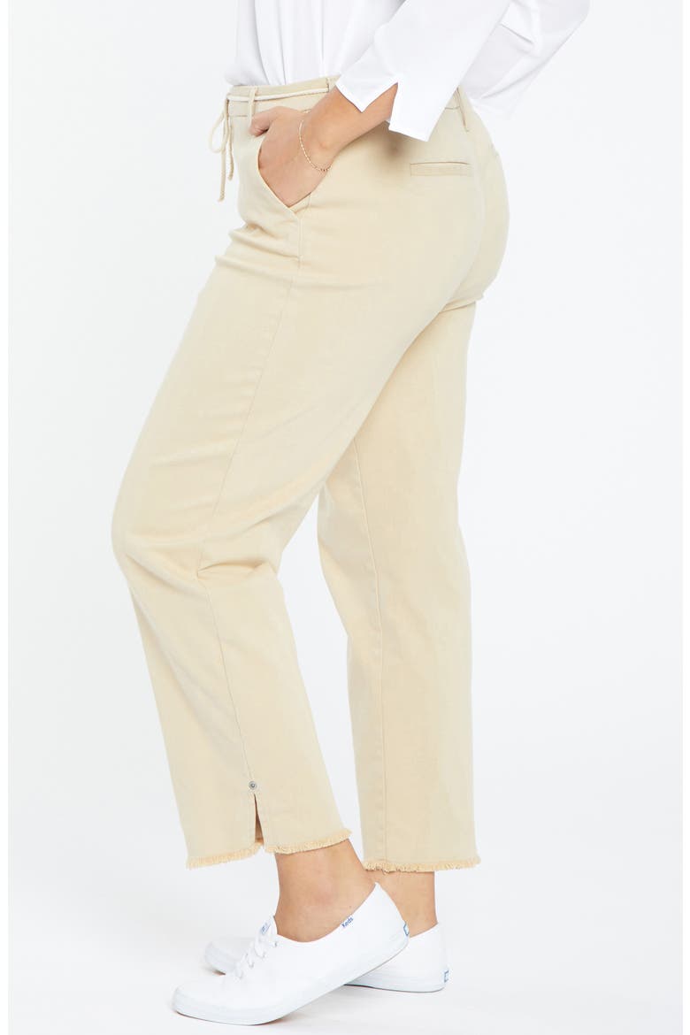 Belted Relaxed Ankle Pants, Alternate, color, WARM SAND