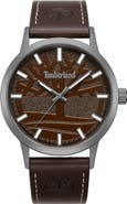 Timberland Classic Quartz Leather Strap Watch, 43mm