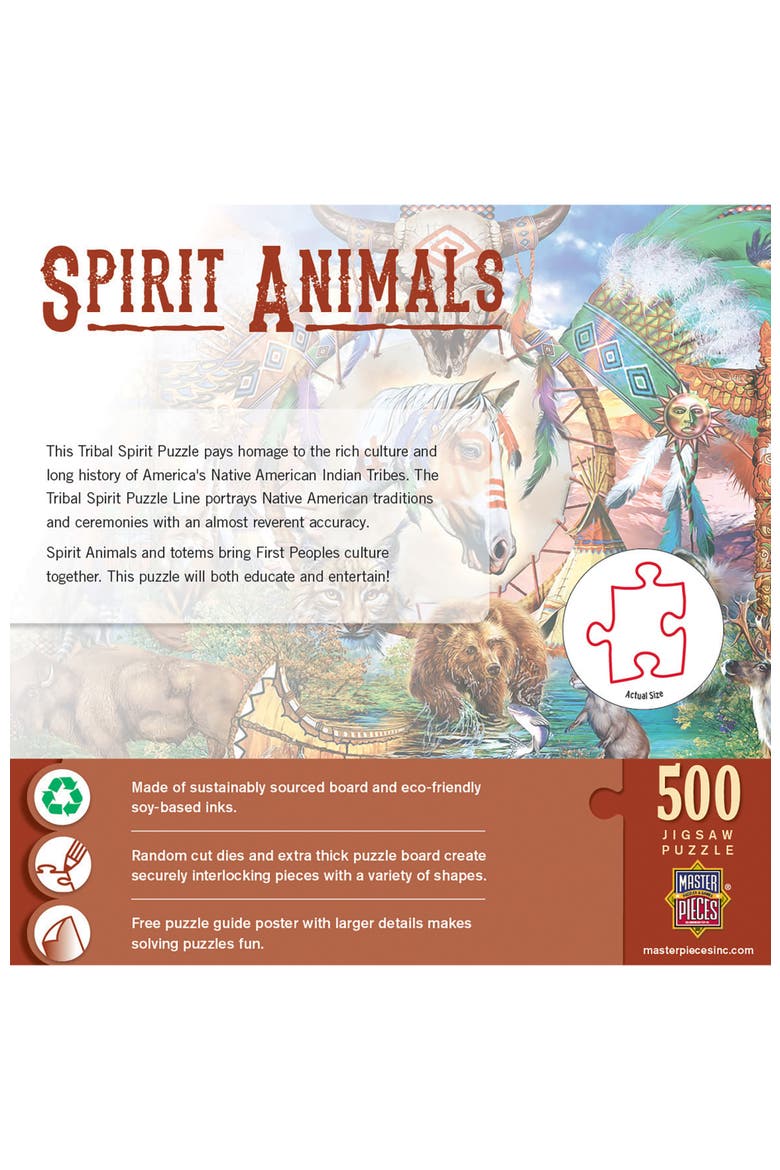 Spirit Animals 500 Piece Jigsaw Puzzle, Alternate, color, Multicolor