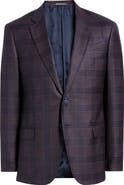 Emporio Armani G-Line Purple Check Wool Sport Coat