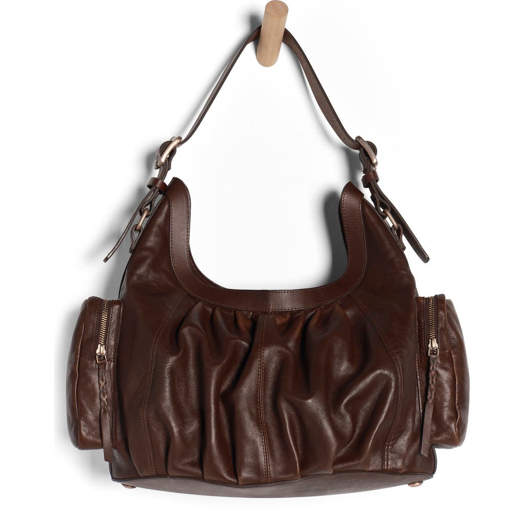 Free People We The Free Hattie Leather Shoulder Bag In Brown