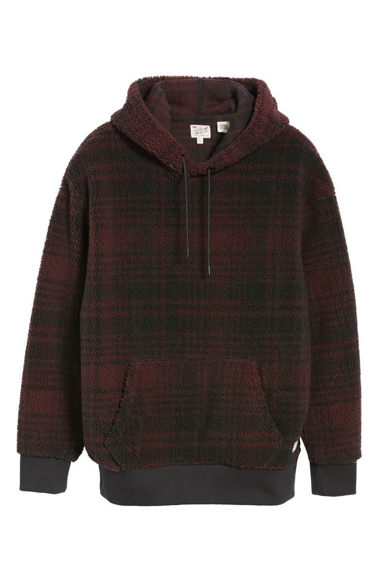 Levi's<sup>®</sup> x Justin Timberlake Faux Shearling Hooded Sweatshirt, Alternate, color, 