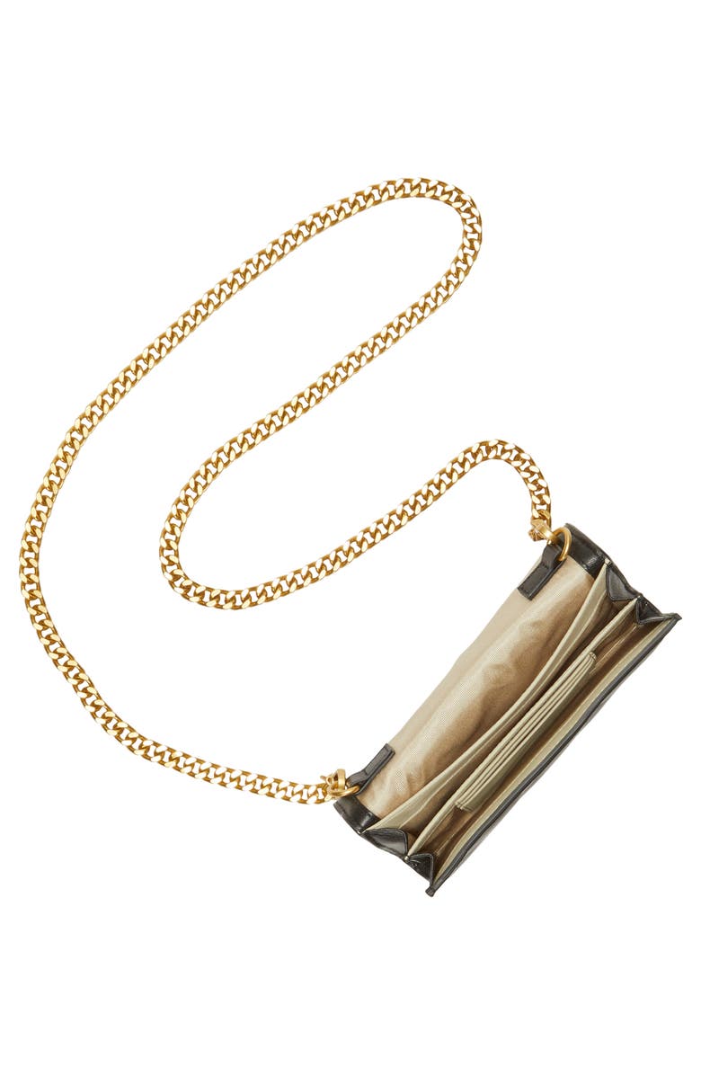 Vince Camuto Kisho Quilted Leather Wallet on a Chain, Alternate, color,