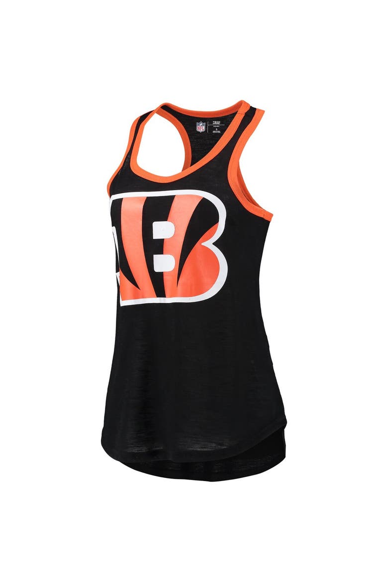 Women's G-III 4Her by Carl Banks Black Cincinnati Bengals Tater Burnout Tank Top, Alternate, color, Black