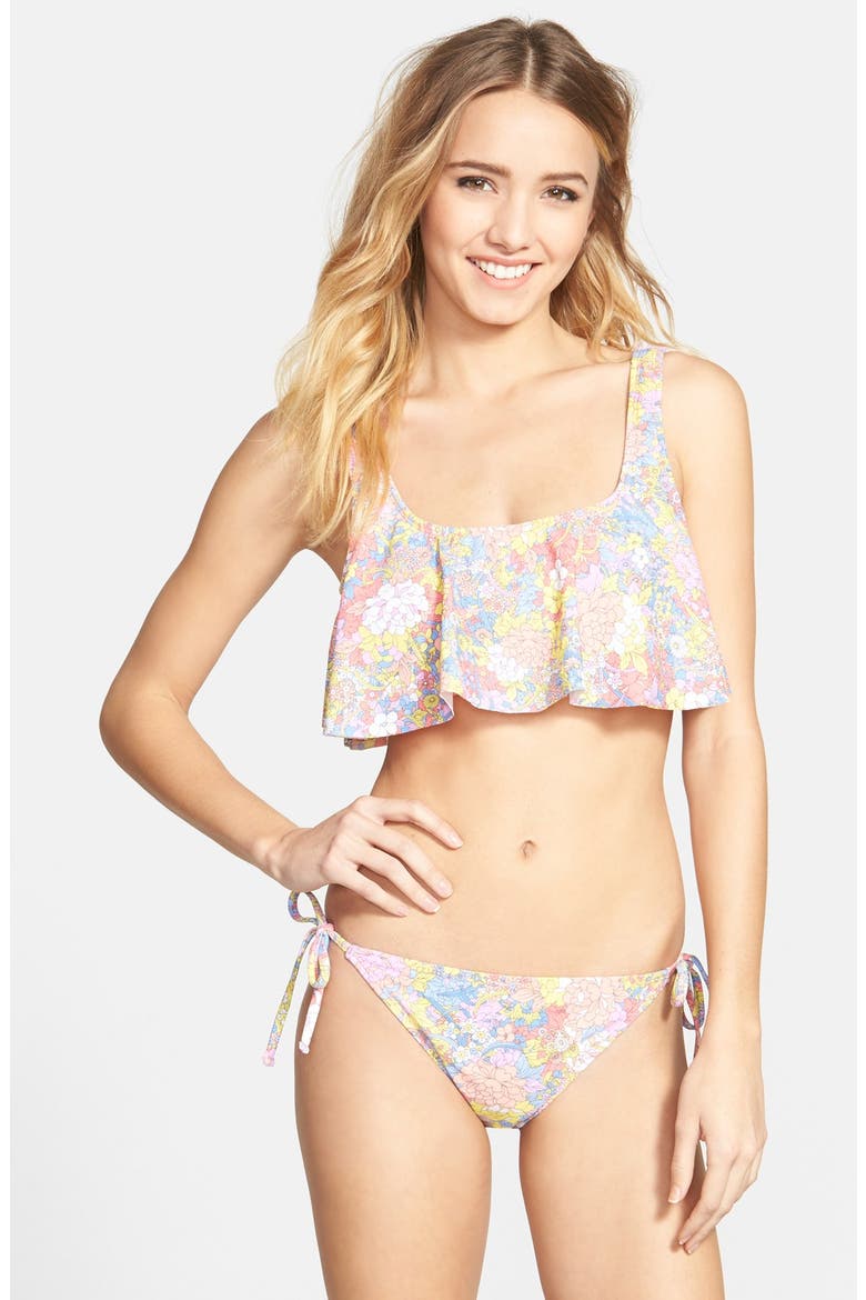 'OTS Swing' Bikini Top, Alternate, color, PINK SHELL GARDEN FLORAL