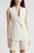 Nordstrom Sleeveless Crepe Blazer