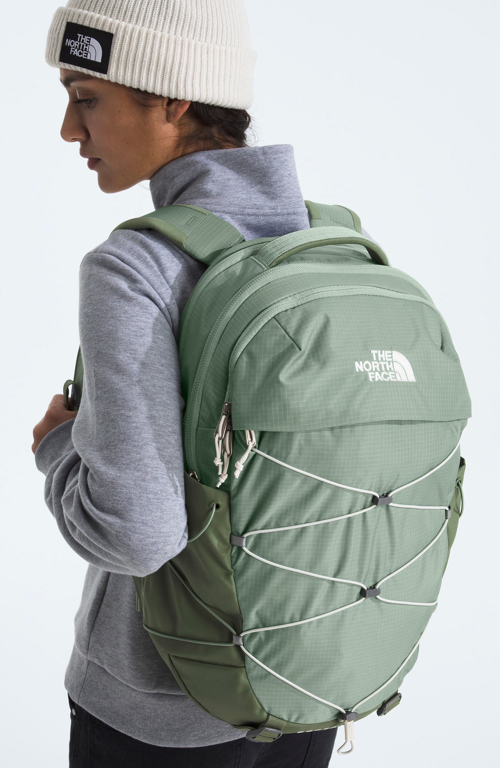 Borealis Water Repellent Backpack, Alternate, color, SLATE MOSS/ BARK MIST