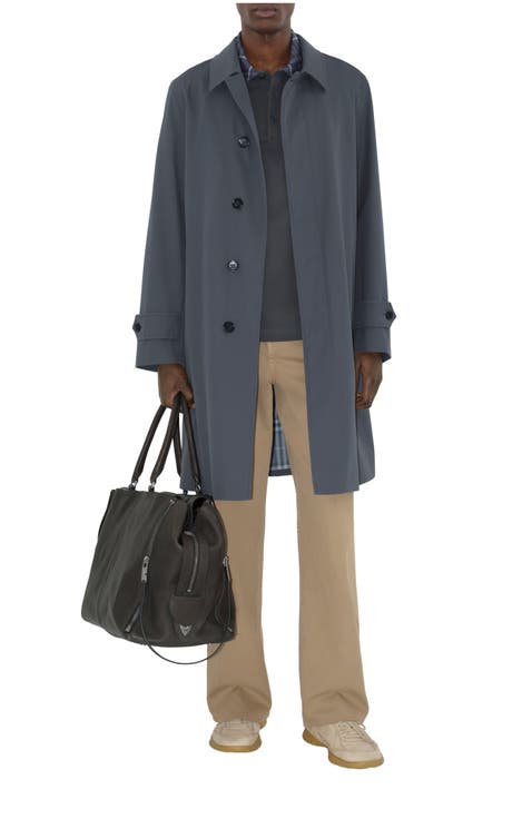 Check Collar Cotton Polo Shirt