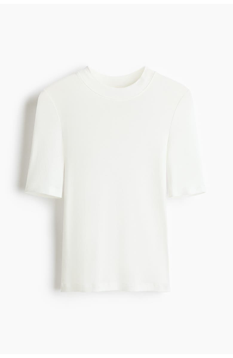 H&M Pima Cotton T-shirt, Main, color, White
