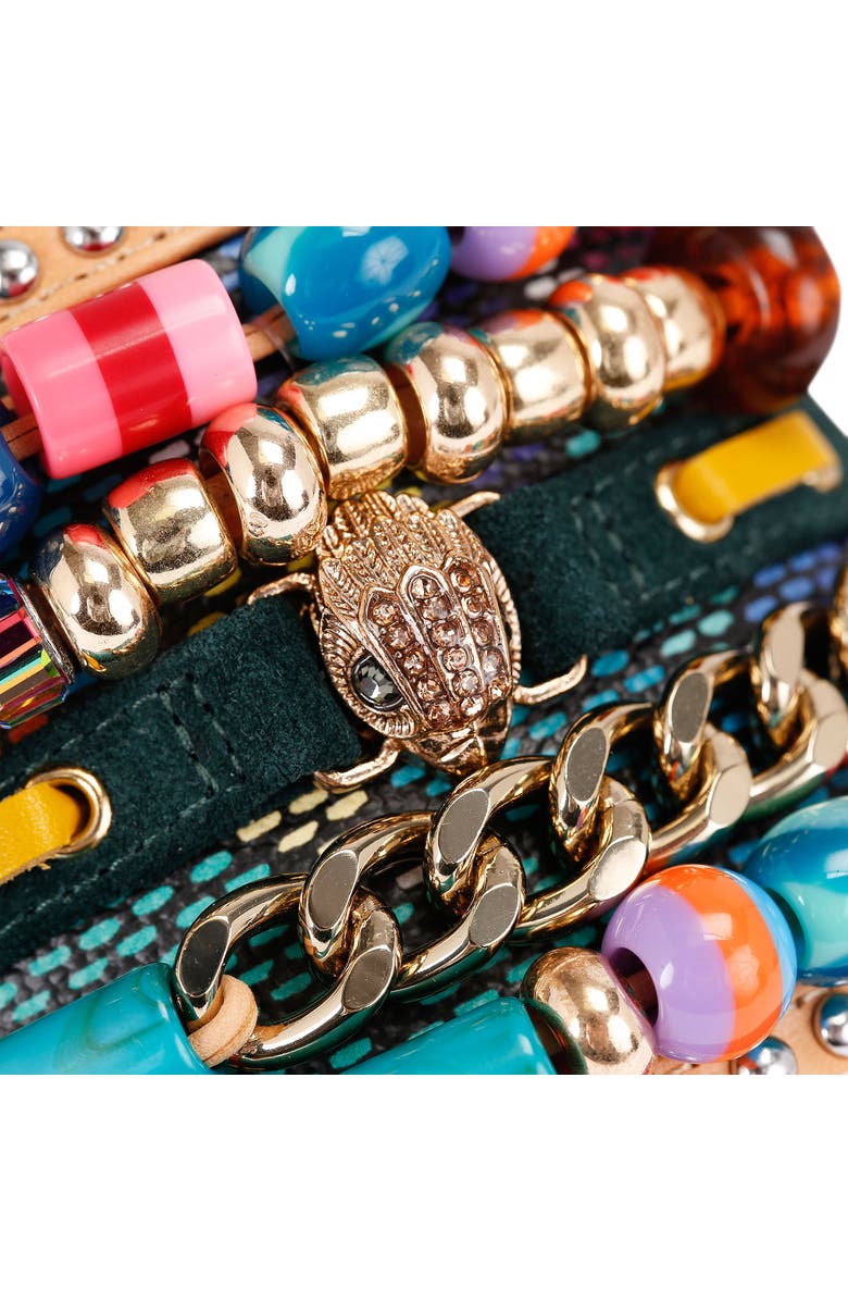 Kurt Geiger London Southbank Beaded Slide Sandal, Alternate, color, Open Pink