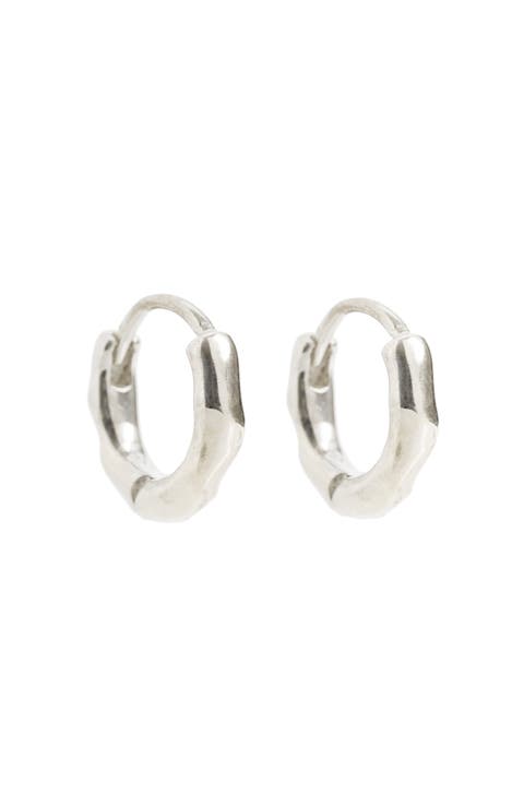 Silver Huggies Earrings