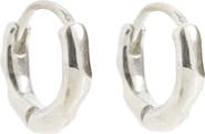 Freya Rose Silver Huggies Earrings