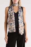 Vince Camuto Leopard Print Oblong Scarf