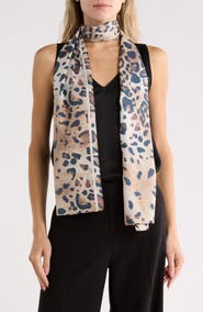 Vince Camuto Leopard Print Oblong Scarf