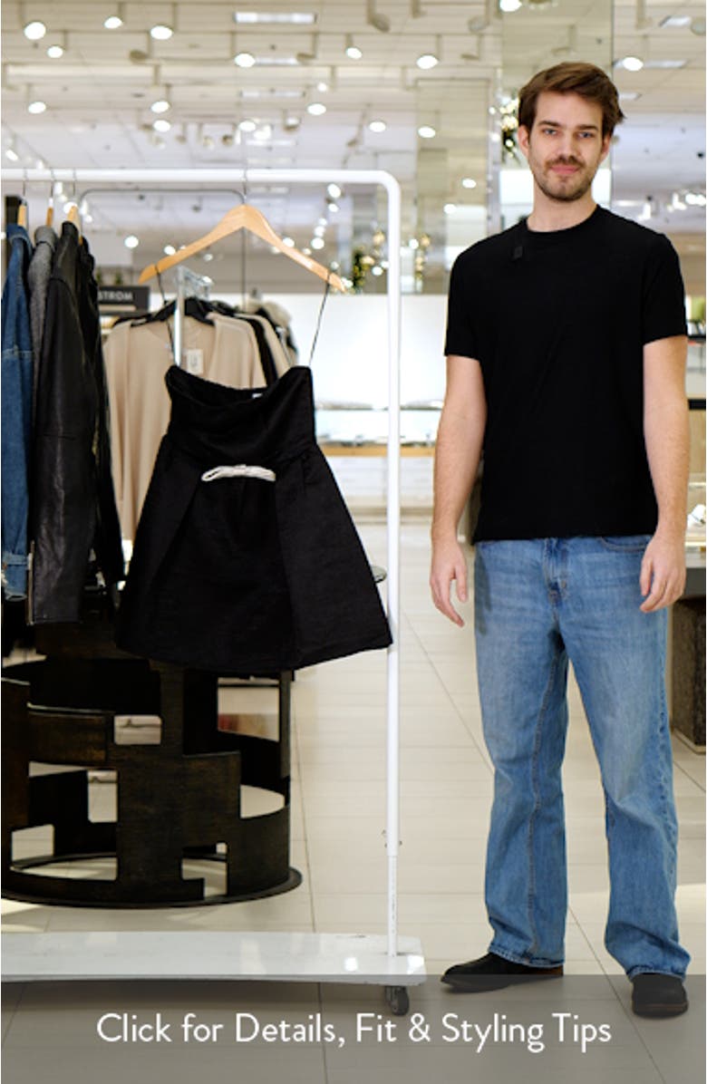 Valentina Bow Strapless Minidress, sales video thumbnail