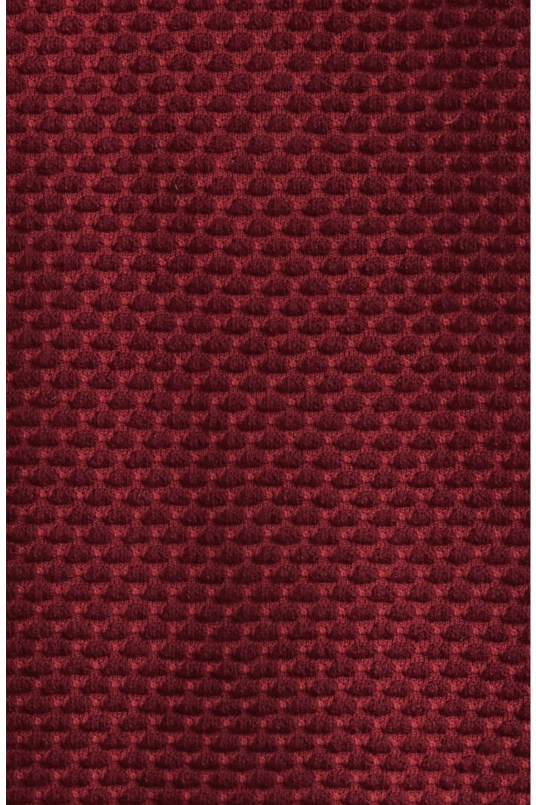 Bubble Jacquard Quarter Zip Polo, Alternate, color, BURGUNDY