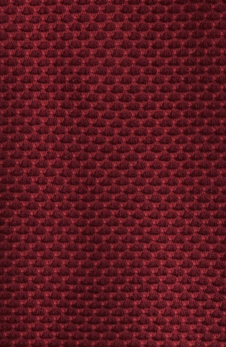 Casablanca Bubble Jacquard Quarter Zip Polo, Alternate, color, Burgundy