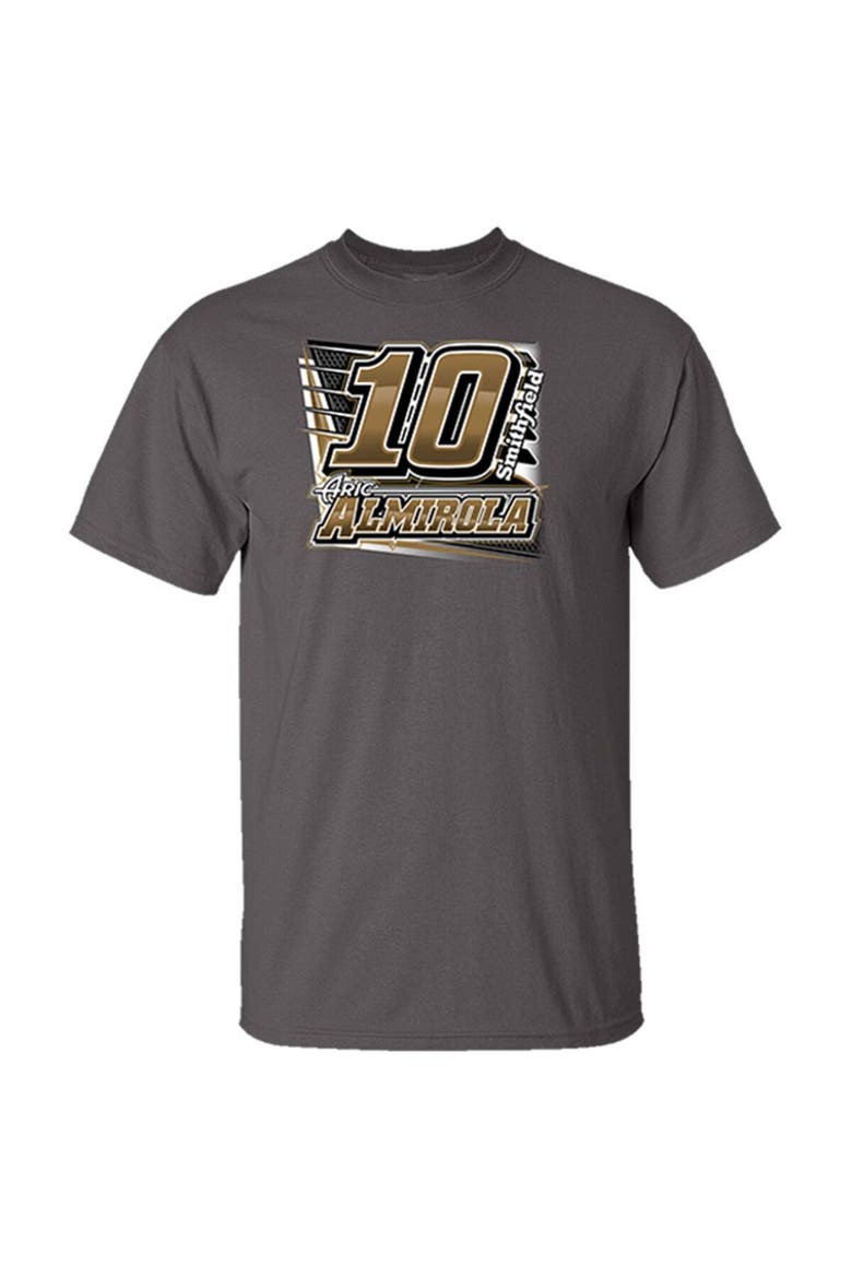 Men's Stewart-Haas Racing Team Collection Charcoal Aric Almirola Car T-Shirt, Alternate, color, Charcoal