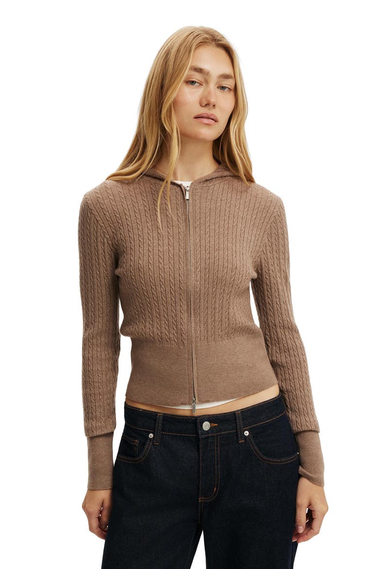 Women's Everfine Hooded Knit, Main, color, Ltw Acorn Marle