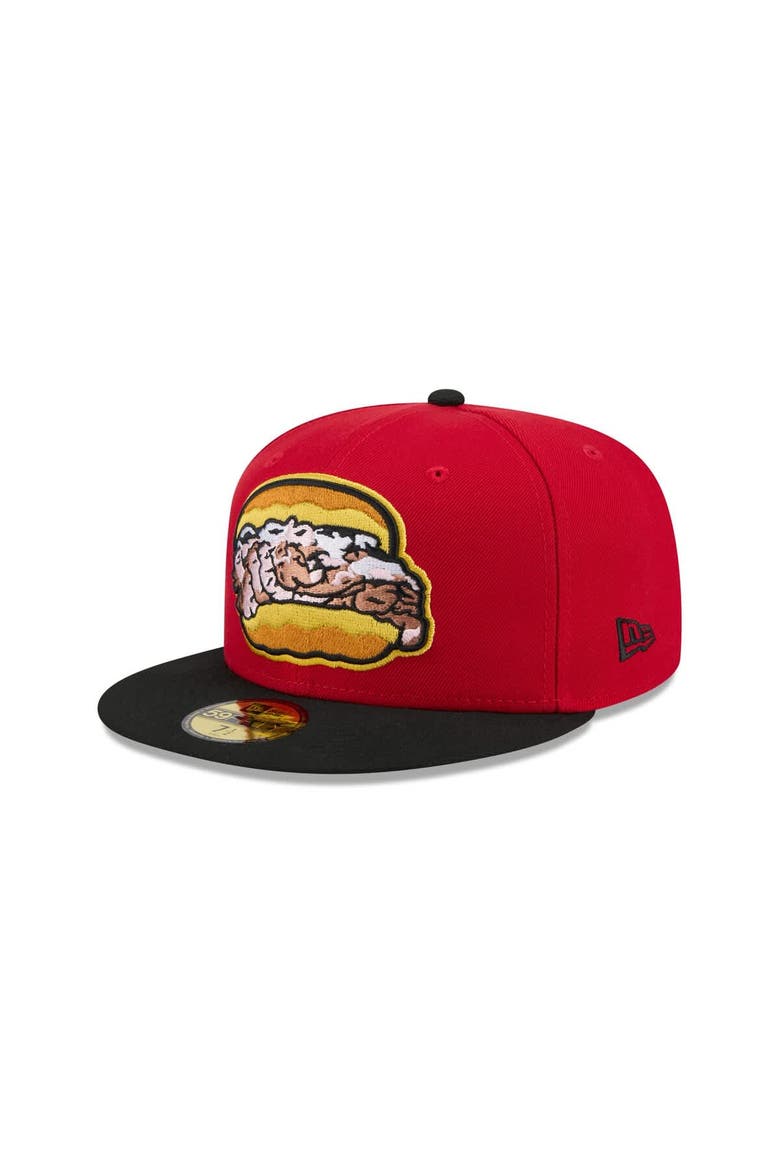 Men's New Era  Red Bowie Baysox Theme Nights 59FIFTY Fitted Hat, Main, color, Red