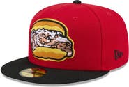 New Era Men's New Era  Red Bowie Baysox Theme Nights 59FIFTY Fitted Hat