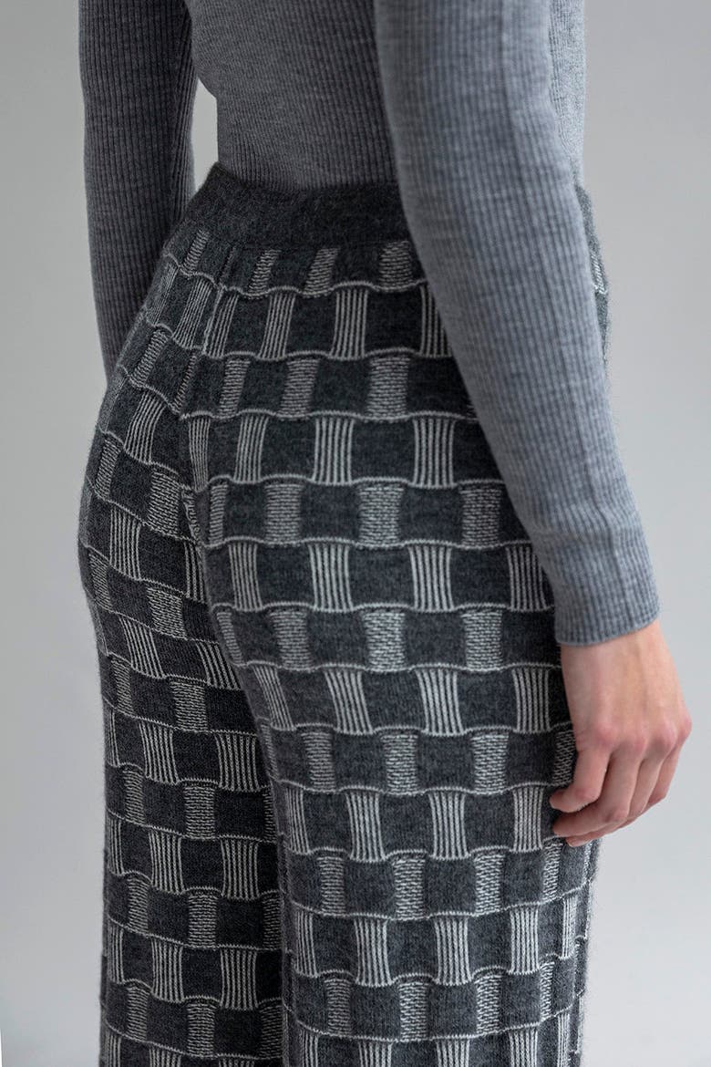 Zoe Trousers, Alternate, color, GREY IVORY