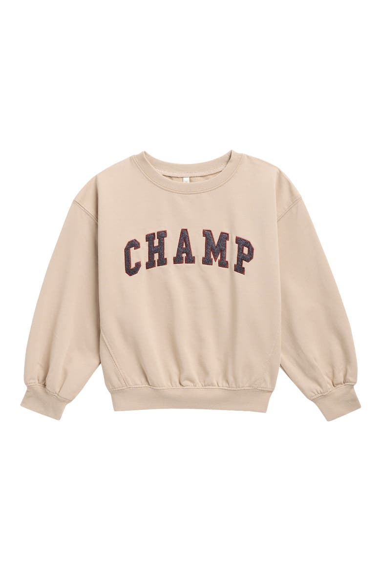 Kids' Champ Oversized Sweatshirt, Main, color, STONE