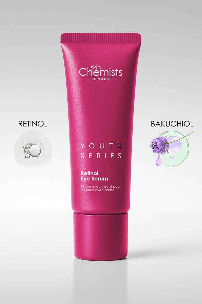 Youth Series Retinol & Bakuchiol Eye Serum 15ml for Fine Lines & Wrinkles, Loss of Firmness, Alternate, color, White