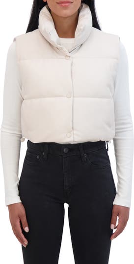 Crop Faux Leather Vest