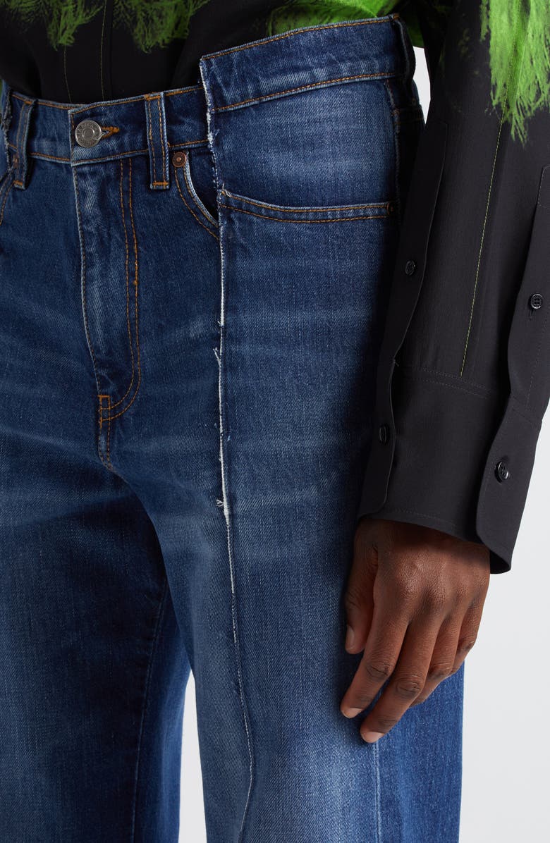 Victoria Beckham Deconstructed Rigid Slim Fit Jeans, Alternate, color,