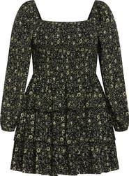 City Chic Piper Floral Minidress