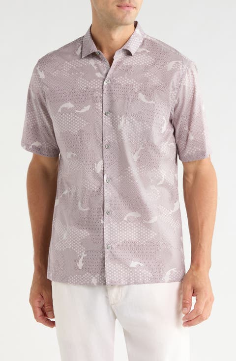 Katazome Short Sleeve Button Up Shirt