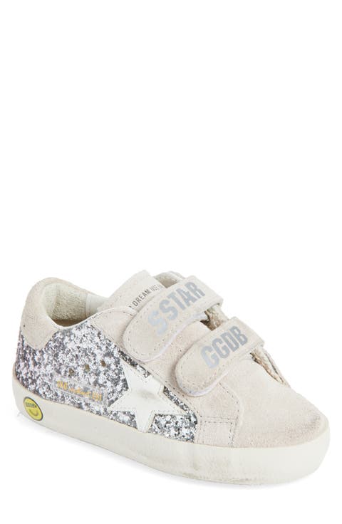 Kids' Old School Glitter Low Top Sneaker (Baby, Walker & Toddler)