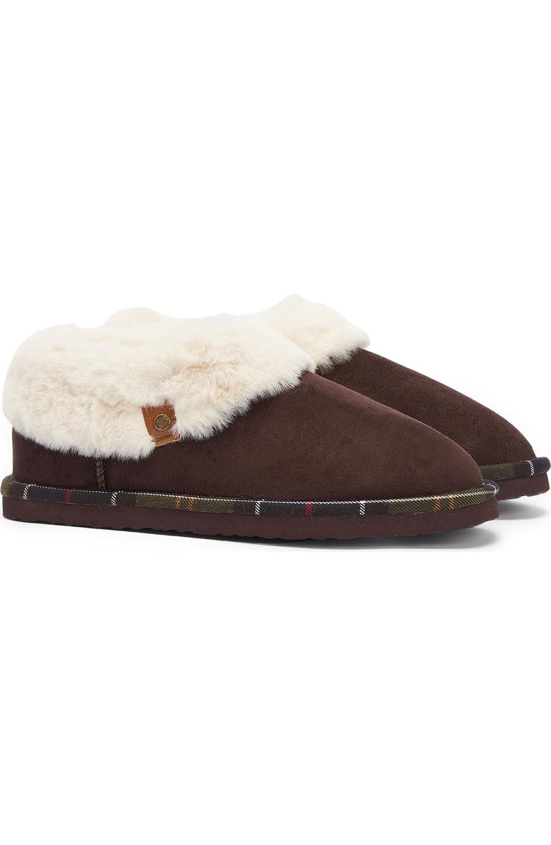 Barbour Eloise Faux Fur Lined Scuff Slipper, Main, color,