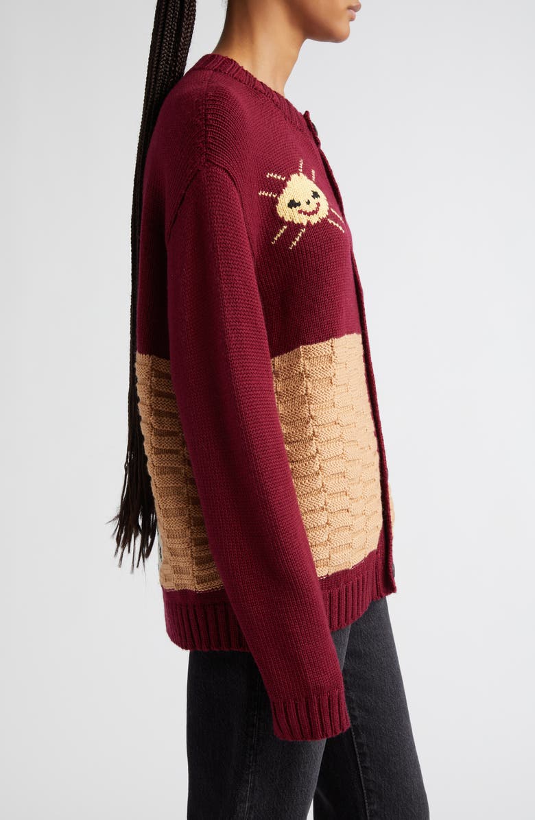 Bode Nursery Rhyme Merino Wool Cardigan, Alternate, color,