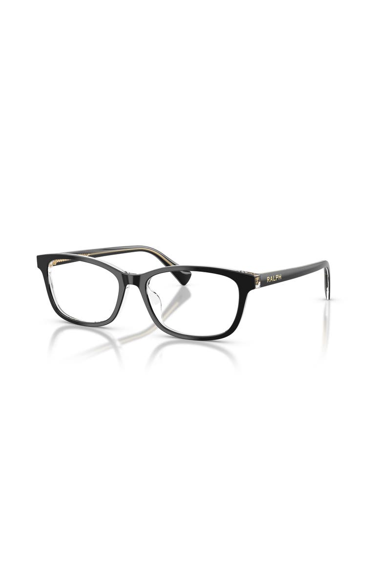 55mm Rectangle optical glasses, Main, color, Black