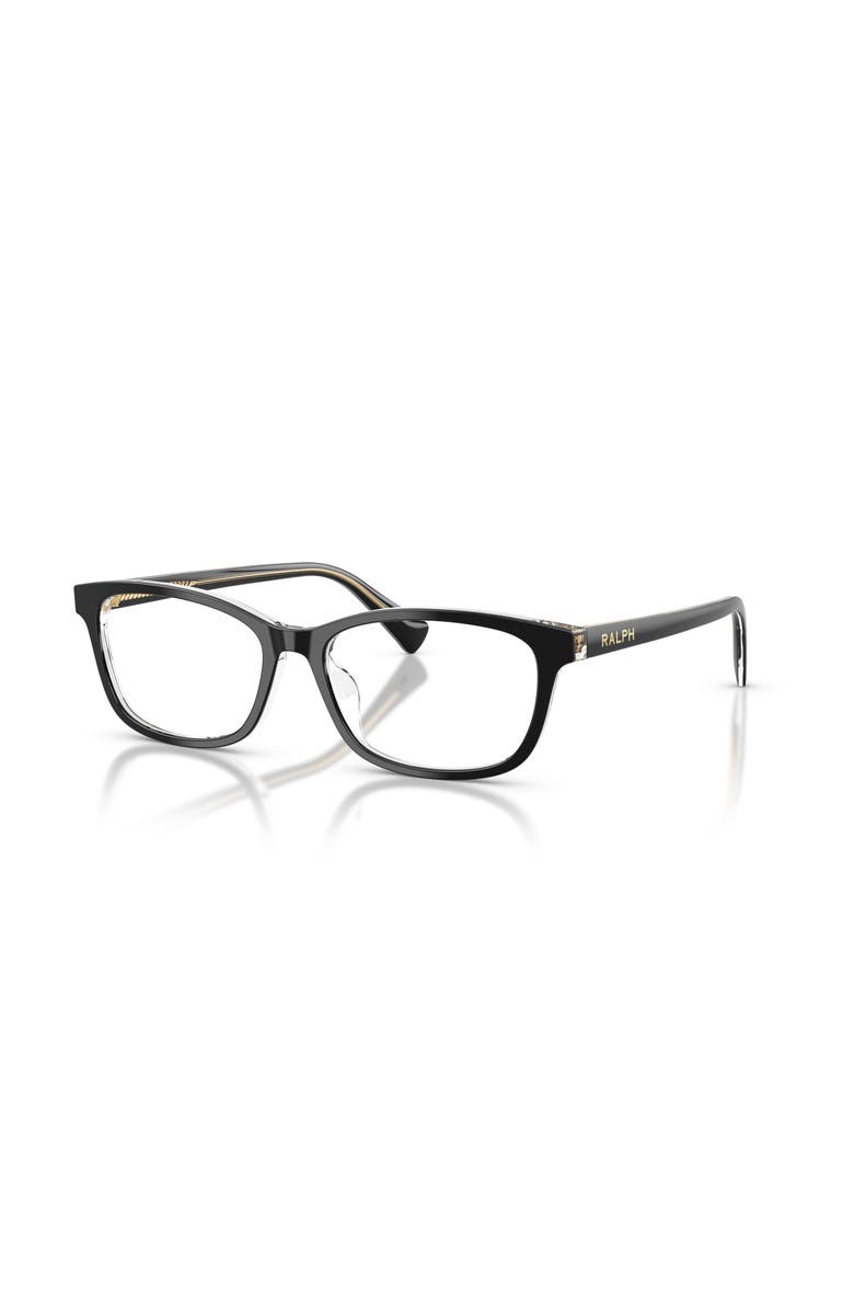 RALPH 55mm Rectangle optical glasses, Main, color, Black