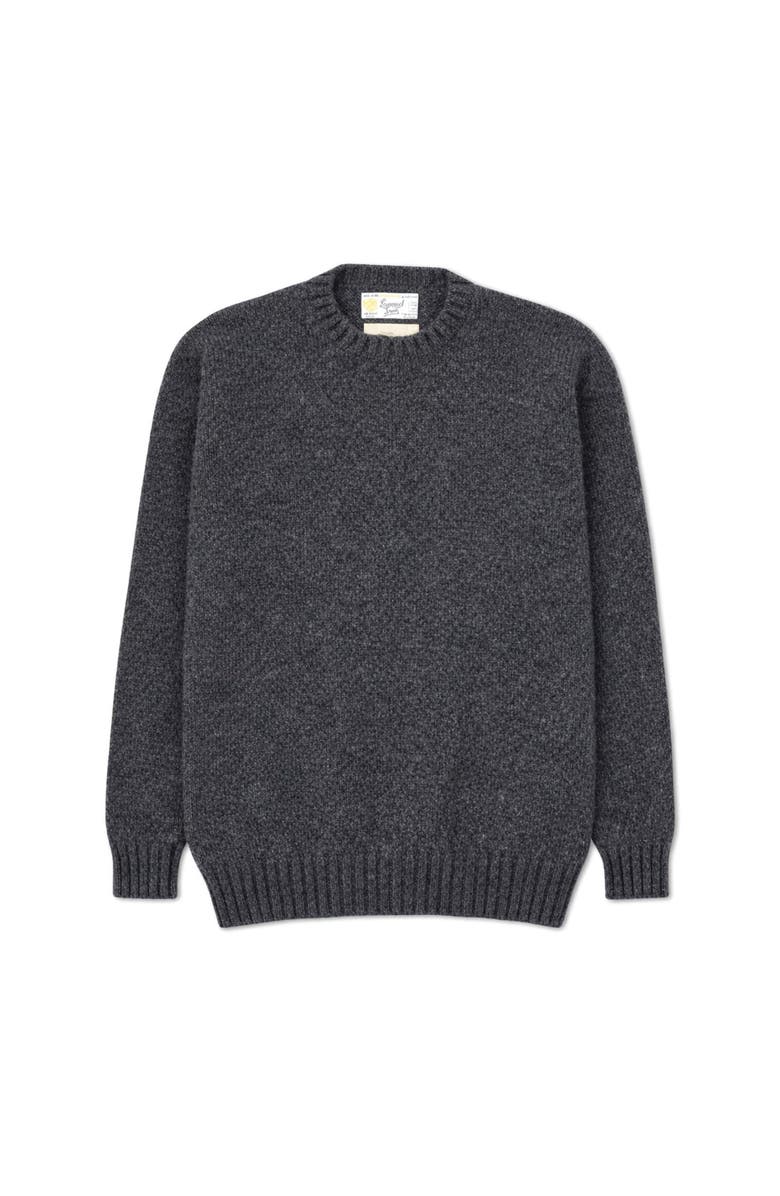 Fortela Shetland Crew Neck Sweater, Main, color, Dark Grey