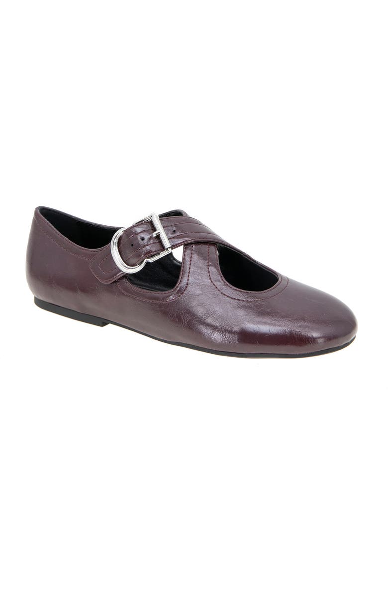 BCBGeneration Maya Mary Jane Flat, Main, color, Dark Cherry