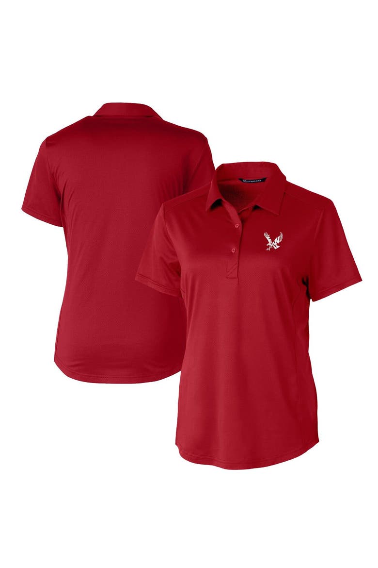 Women's Cutter & Buck Cardinal Eastern Washington Eagles Prospect Textured Stretch Polo, Main, color, Cardinal