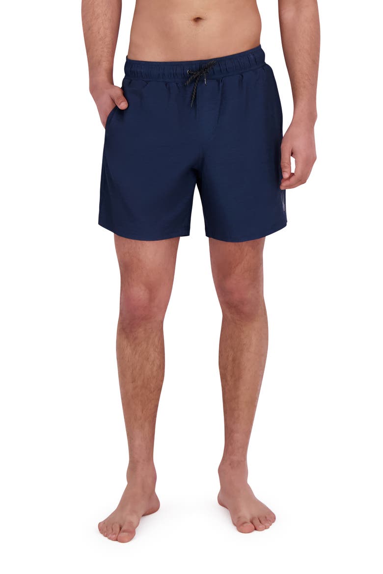 Core Volley Swim Trunks, Main, color, DRESS BLUE