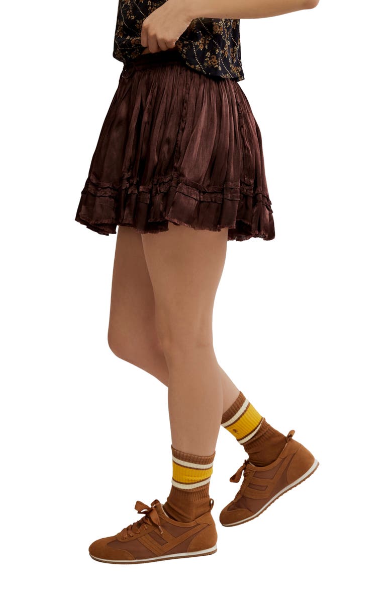 Third Charm Miniskirt, Alternate, color, FRENCH CHOCOLATE