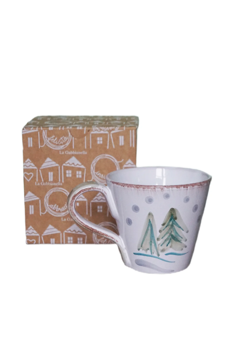 LA GABBIANELLA Cortina (Winter Trees) Mug, Alternate, color, White