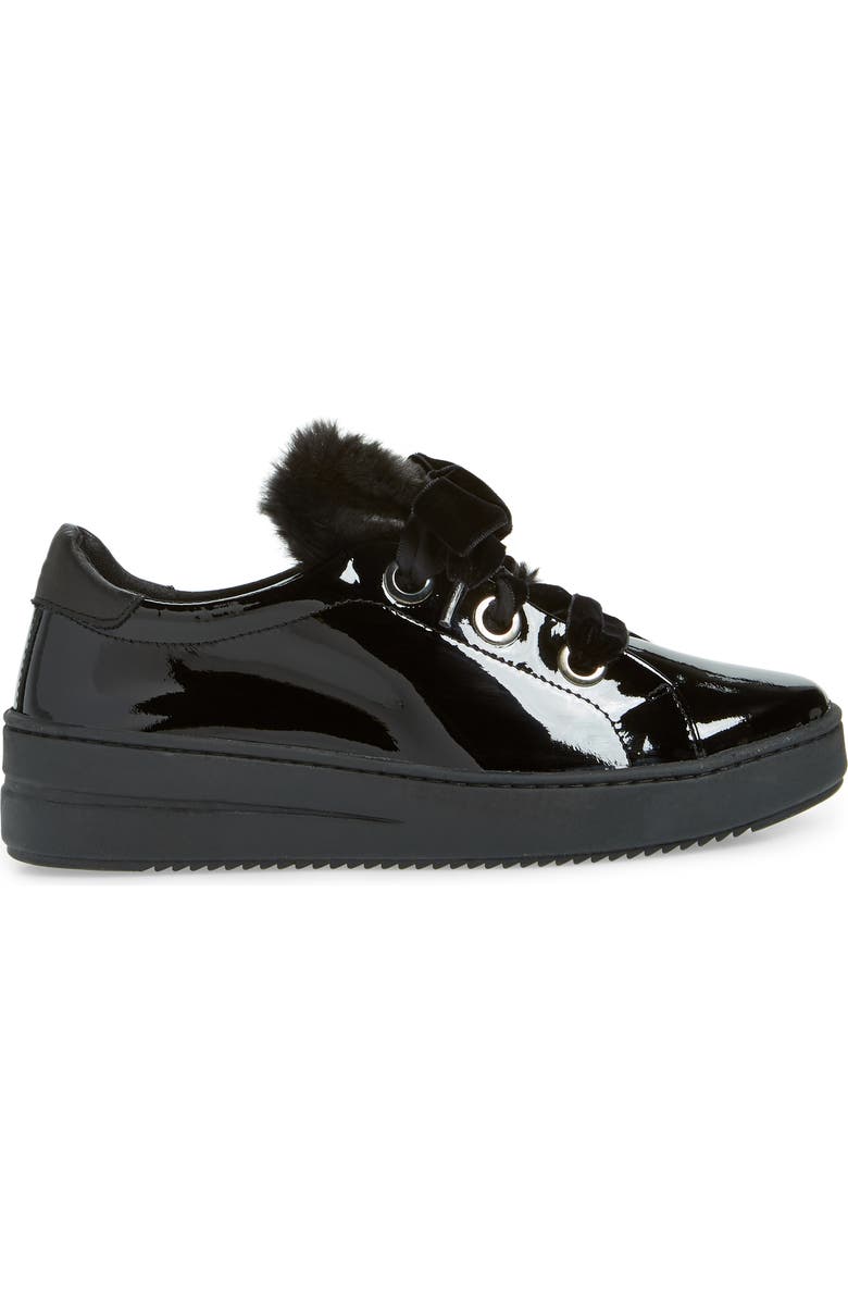 The FLEXX Groove Faux-Shearling Trim Sneaker, Alternate, color,