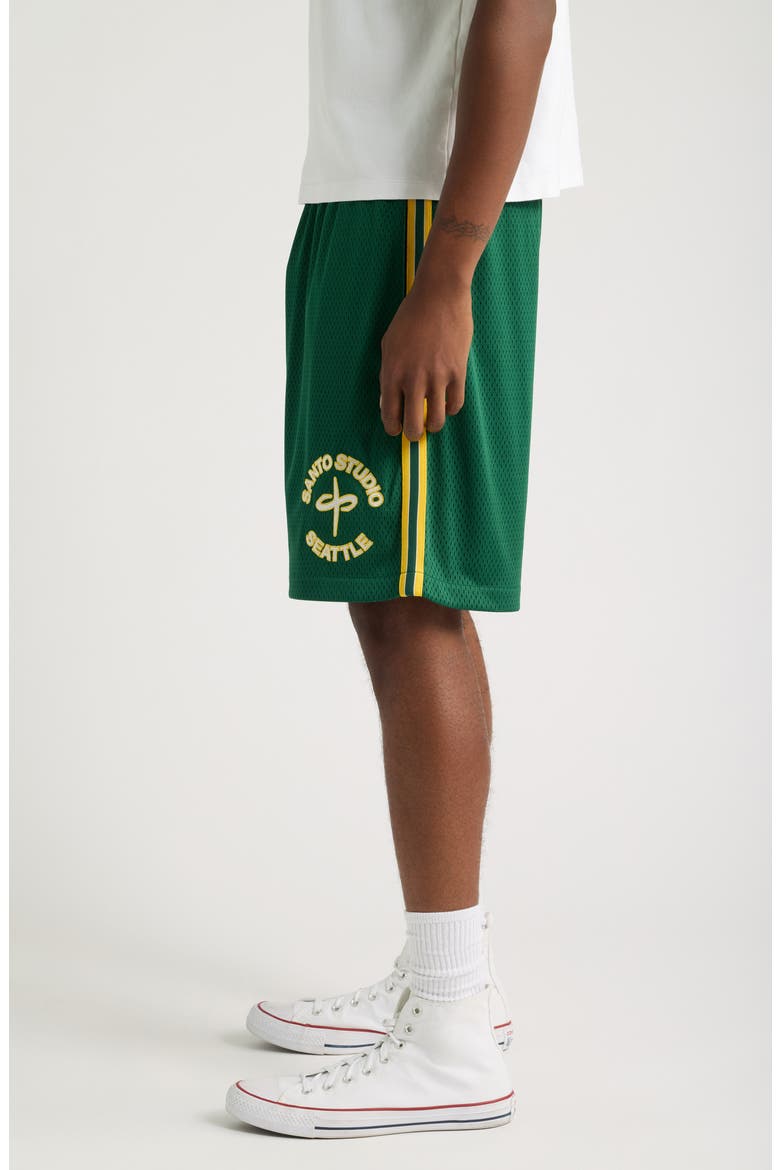 Seattle Mesh Shorts, Alternate, color, GREEN
