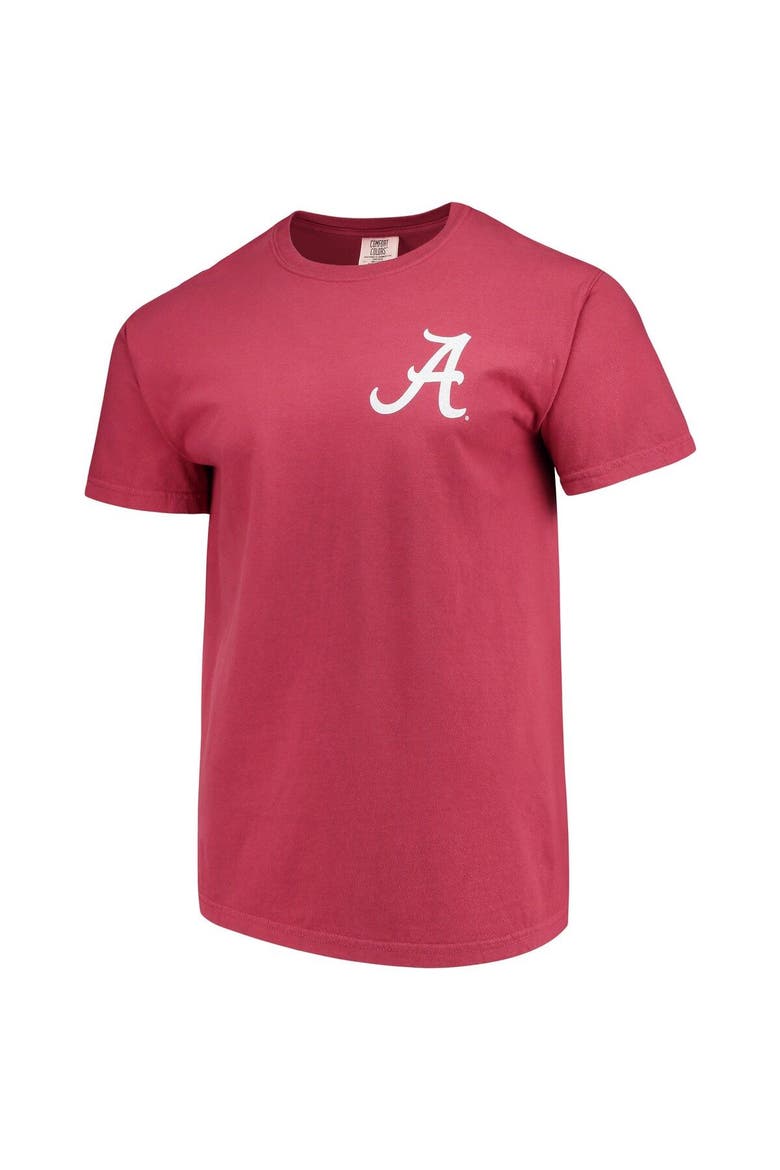 Men's Crimson Alabama Crimson Tide Baseball Flag Comfort Colors T-Shirt, Alternate, color, Crimson