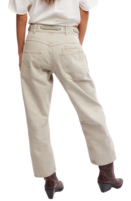 Free People Moxie Low Slung Drawstring Jeans In Jetty