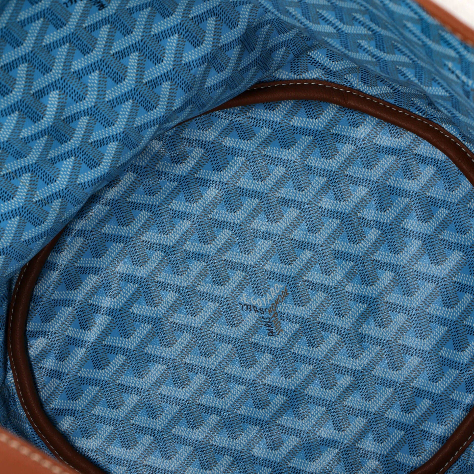 Pre-Owned Goyard Belharra Reversible Tote Coated Canvas, Alternate, color, Blue