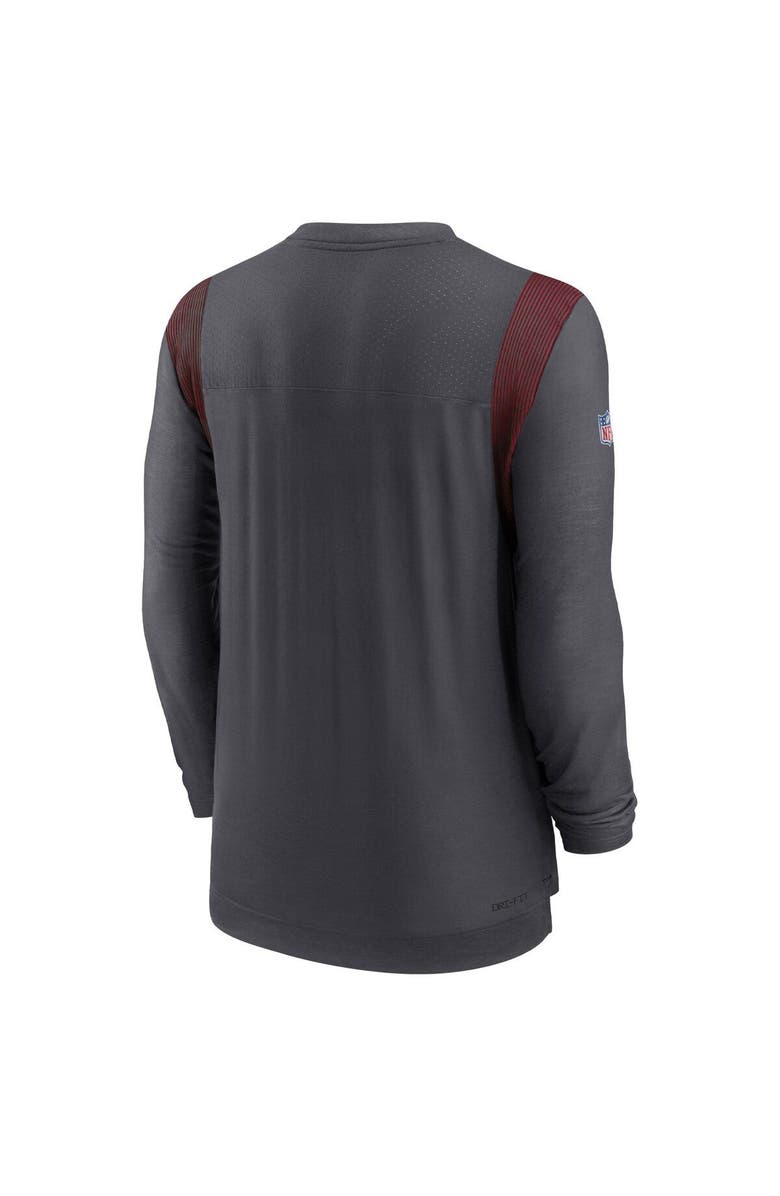 Nike Men's Nike Pewter Tampa Bay Buccaneers Sideline Tonal Logo Performance Player Long Sleeve T-Shirt, Alternate, color, Pewter