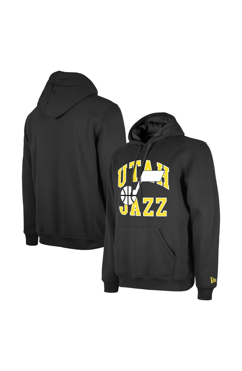 New Era Unisex New Era  Black Utah Jazz 2023/24 Season Tip-Off Edition Pullover Hoodie, Main, color, Black